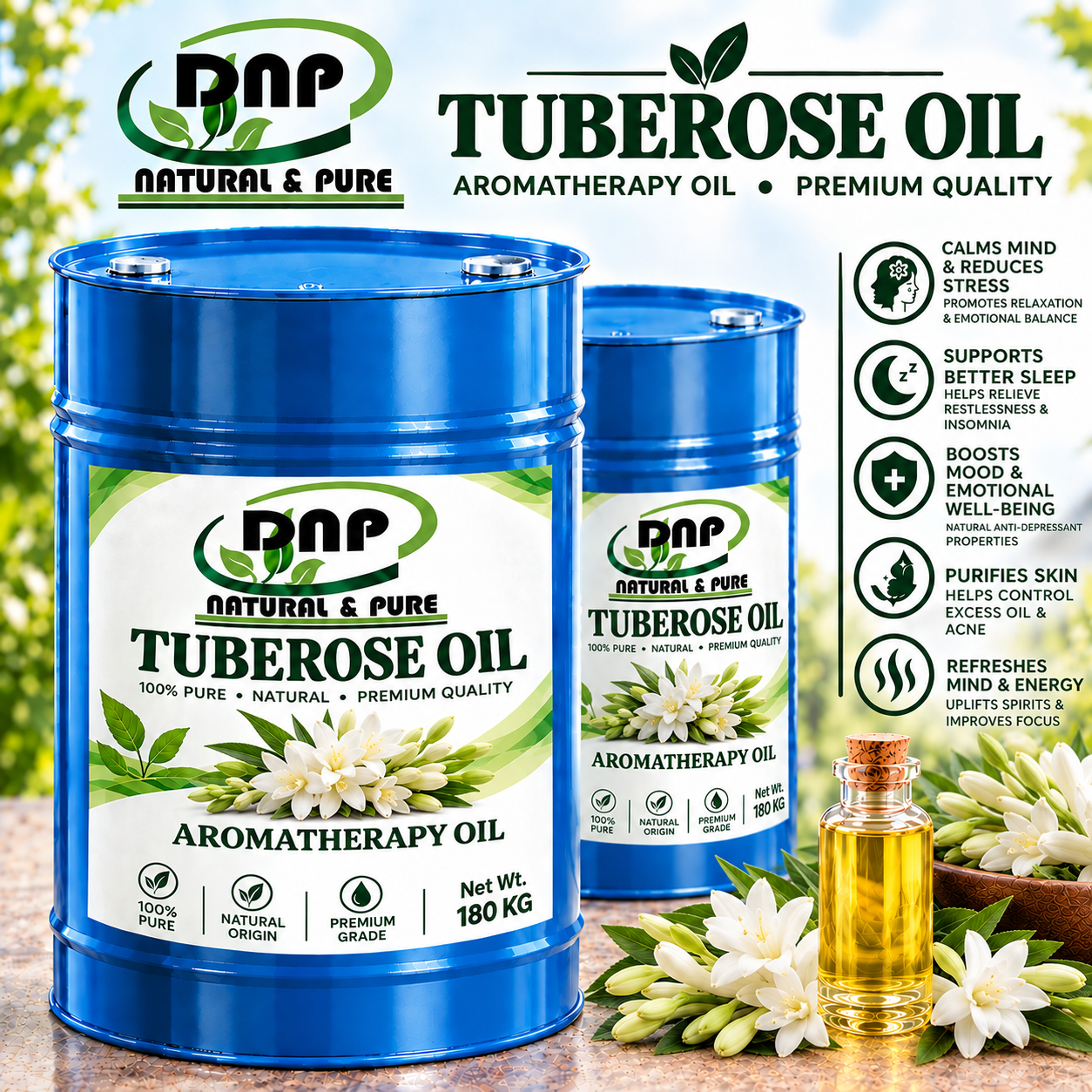 Tuberose Oil (Rajnigandha)